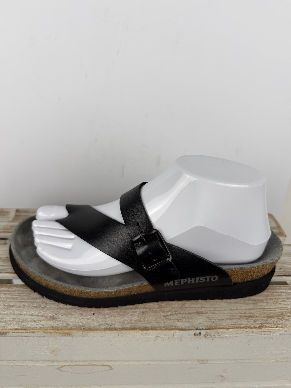 Mephisto Helen sandals in black Leather upper with cork size 8 - Picture 5 of 13